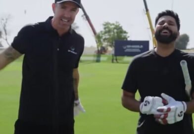 रोहित शर्मा ने रोमांचक बैटिंग चैलेंज में पीटरसन को पछाड़ा