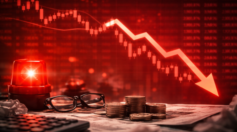 वैश्विक उथल-पुथल के बीच सेंसेक्स 1,200 अंक टूटा