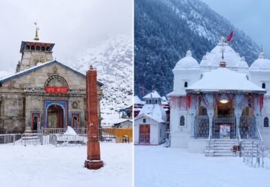 उत्तराखंड में बदला मौसम का मिजाज, केदारनाथ और गंगोत्री धाम में हुई बर्फबारी